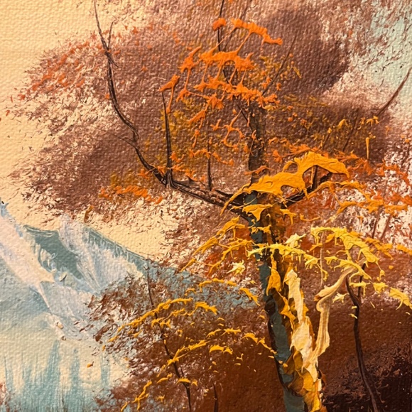 Beautiful oil on canvas fall colors scenary - Picture 3 of 6